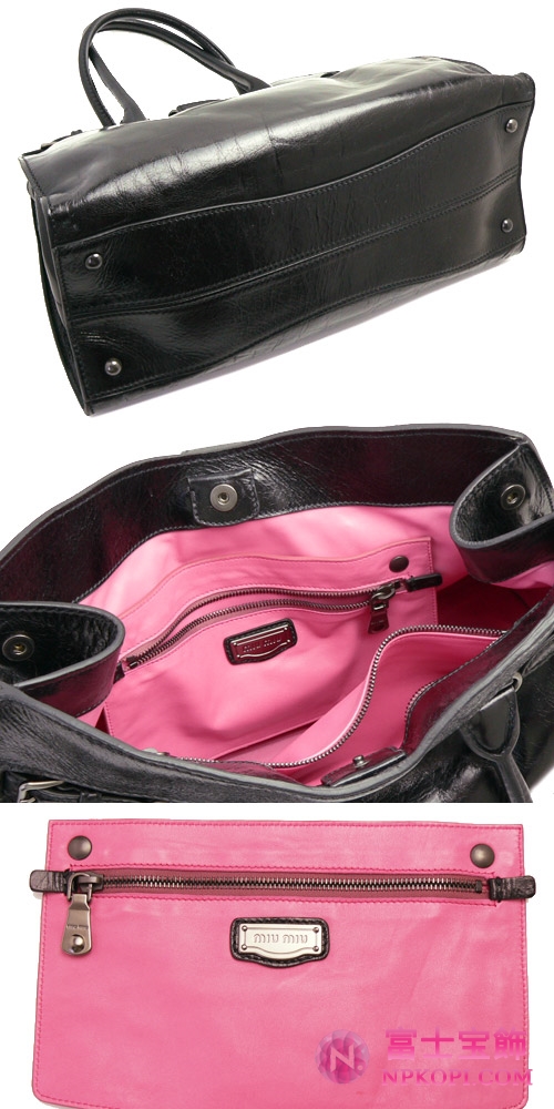 ミュウミュウ miumiu ショルダーバッグ レディース ヴィンテージ レザー ブラック RR1757 VIT.SHINE NERO